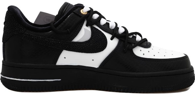 (W) ナイキエアフォース1ロー「ブラックホワイトパンダスネークスキン」(女性用カスタムシューズ) DX6035-001(Team拾玖-双钩熊猫S-BOX) Order (W) ナイキエアフォース1ロー「ブラックホワイトパンダスネークスキン」(女性用カスタムシューズ) DX6035-001(Team拾玖-双钩熊猫S-BOX)