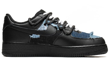 (W) カスタム Nike Air Force 1 Low "黒青鶴" DD8959-001(TeamB-女款生地) Order (W) カスタム Nike Air Force 1 Low "黒青鶴" DD8959-001(TeamB-女款生地)
