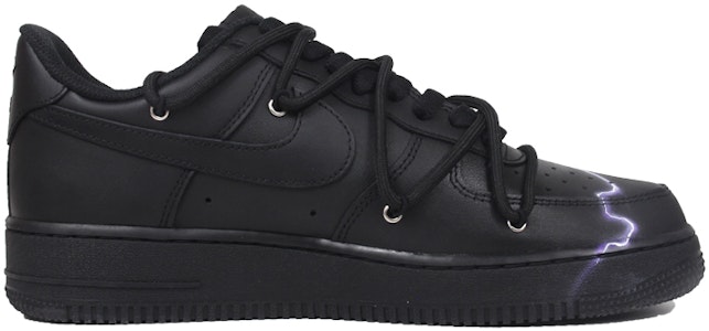(W) 나이키 에어포스 1 로우 '블랙퍼플 디컨스트럭티드' (커스텀) DD8959-001(TeamJ-喷绘闪电主题女款) Order (W) 나이키 에어포스 1 로우 '블랙퍼플 디컨스트럭티드' (커스텀) DD8959-001(TeamJ-喷绘闪电主题女款)