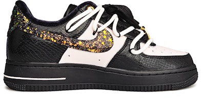 【訂製球鞋】Nike Air Force 1 Low 金粉女孩 蛇皮 防滑減震 低筒 球鞋 女款 黑金 Order 【訂製球鞋】Nike Air Force 1 Low 金粉女孩 蛇皮 防滑減震 低筒 球鞋 女款 黑金