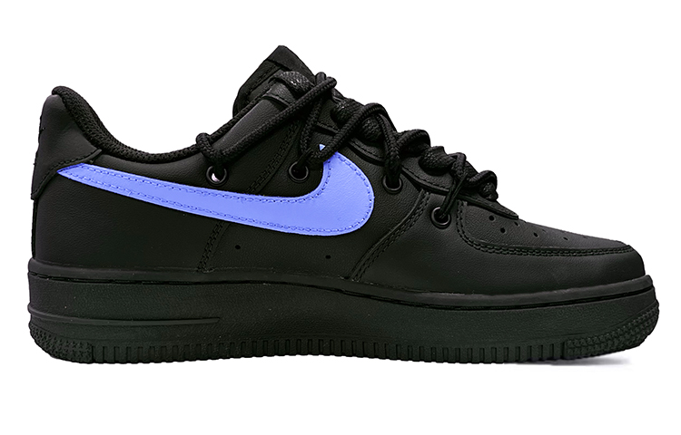Order (W) [定制鞋] 耐克空军1号低帮 '黑紫微笑' DD8959-001(TeamK-紫苑)