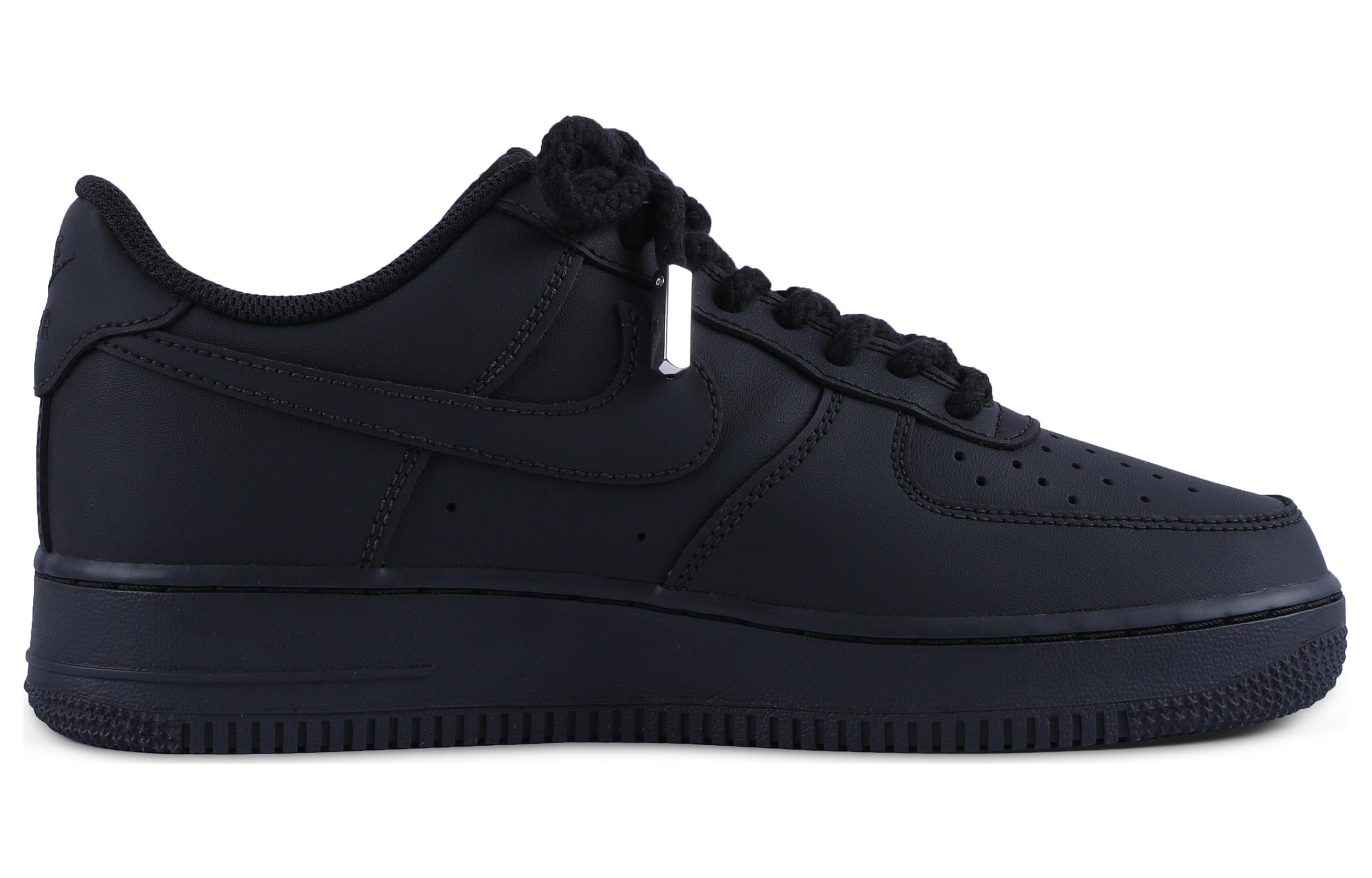 Order (W) [Kasot Custom] Nike Air Force 1 Rendah 'Hitam Tuan Gelap' DD8959-001(TEAM55-哑光纯黑壹)