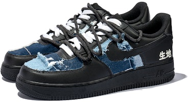 (W) カスタム Nike Air Force 1 Low "黒青鶴" DD8959-001(TeamB-女款生地) Lookbook (W) カスタム Nike Air Force 1 Low "黒青鶴" DD8959-001(TeamB-女款生地)