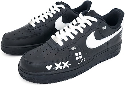 (W) 나이키 에어포스 1 로우 '블랙 화이트 프린트' (커스텀) DD8959-001(TeamNine-黑白印花集女款) Lookbook (W) 나이키 에어포스 1 로우 '블랙 화이트 프린트' (커스텀) DD8959-001(TeamNine-黑白印花集女款)