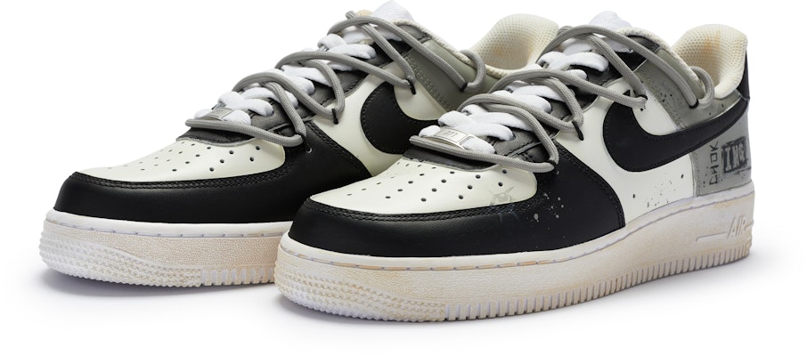 (W) 나이키 에어포스 1 로우 '흑백회 BIGNIU' (커스텀) DH2920-111(TeamR-女款无声缠绕) Lookbook (W) 나이키 에어포스 1 로우 '흑백회 BIGNIU' (커스텀) DH2920-111(TeamR-女款无声缠绕)