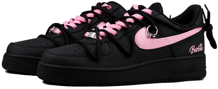 (W) Zapatillas Nike Air Force 1 Low 'Negro Rosa Minimalista' DD8959-001(TeamJ-芭比极简哑光黑粉) Lookbook (W) Zapatillas Nike Air Force 1 Low 'Negro Rosa Minimalista' DD8959-001(TeamJ-芭比极简哑光黑粉)