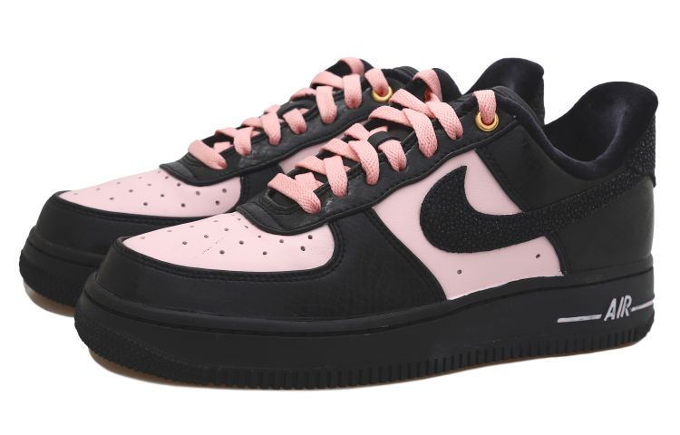 Lookbook (W) 나이키 에어포스 1 로우 '블랙 골드 스네이크' (커스텀) DX6035-001(Team拾玖-黑粉闪钻S-BOX）