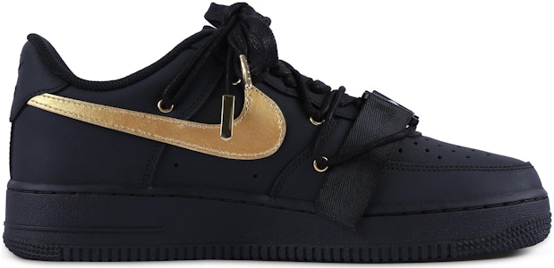 【訂製球鞋】Nike Air Force 1 Low 07 空軍一號 黑武士 暗黑 街頭 作風 低筒 板鞋 女款 黑金 Lookbook 【訂製球鞋】Nike Air Force 1 Low 07 空軍一號 黑武士 暗黑 街頭 作風 低筒 板鞋 女款 黑金