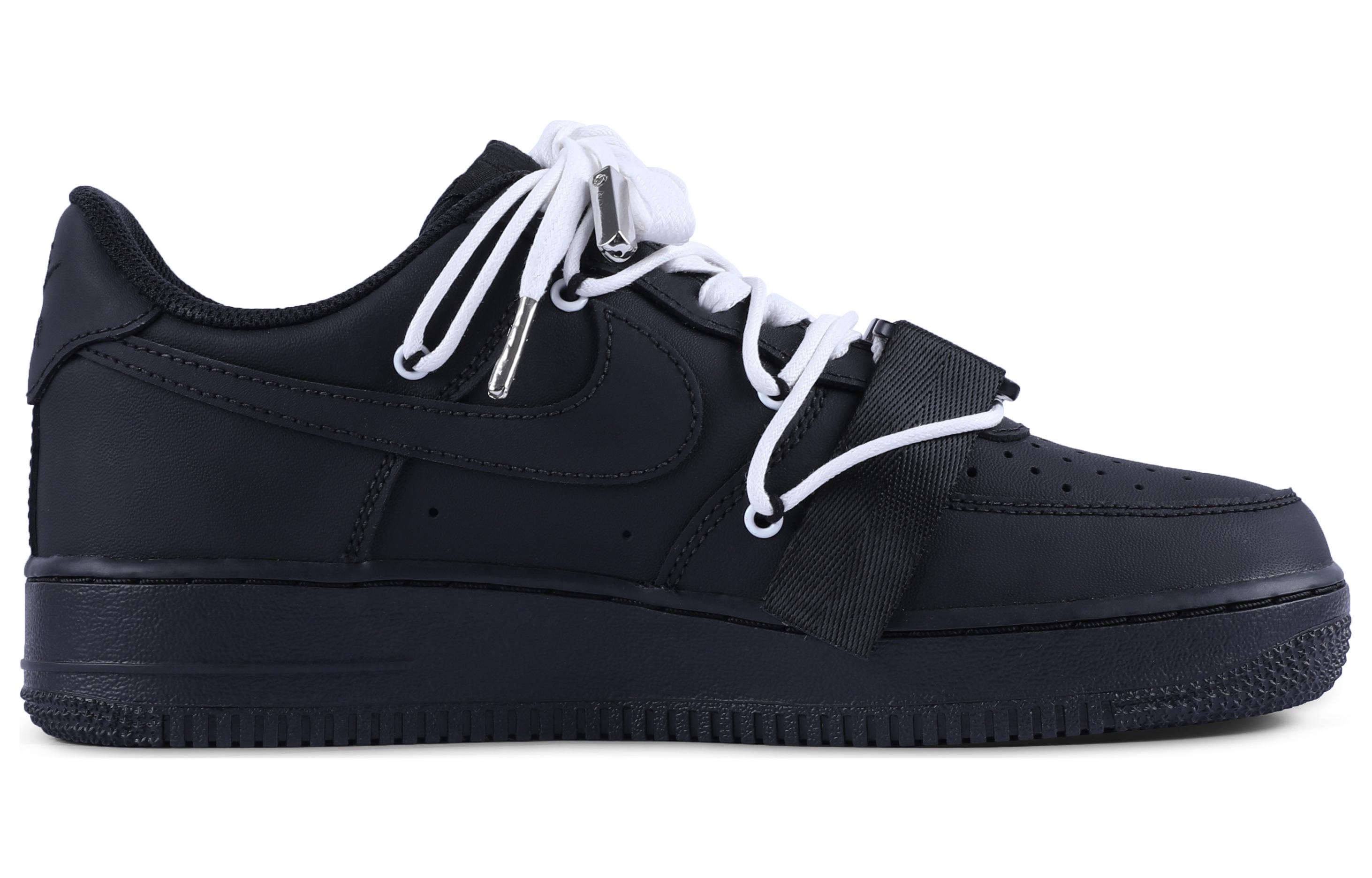 Lookbook (W) [Sepatu Custom] Nike Air Force 1 Low 'Hitam Dark Lord' DD8959-001(Team55-哑光黑白叁S-BOX)