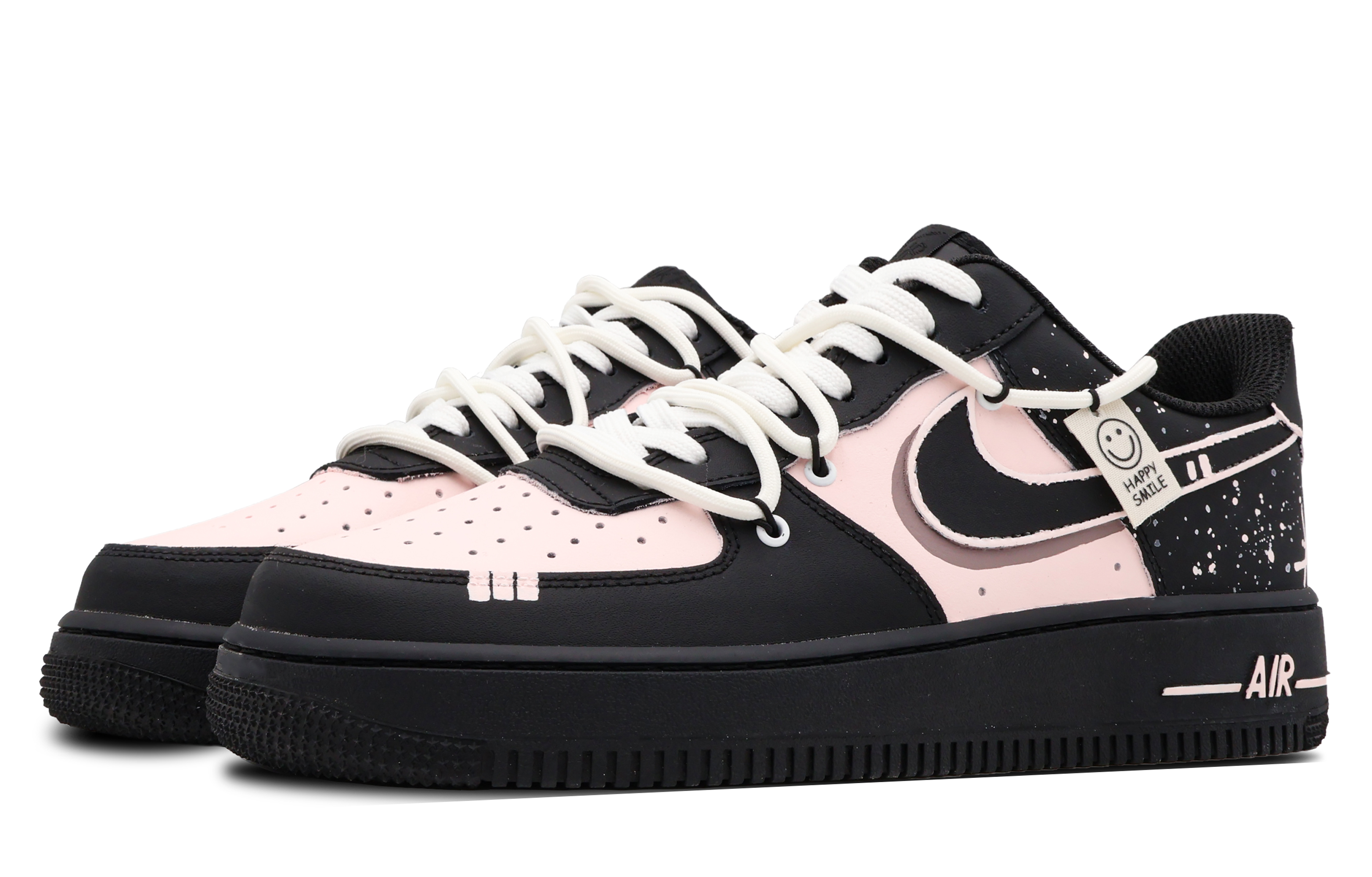Lookbook 【訂製球鞋】 Nike Air Force 1 Low 幽靜曙光 時尚 簡約 百搭 低筒 板鞋 女款 黑粉