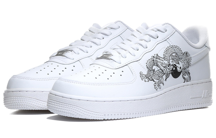 Lookbook (W) 【定制款】Nike 空军一号低帮 '黑白太极龙' 314192-117(Team10-太极龙-QD)