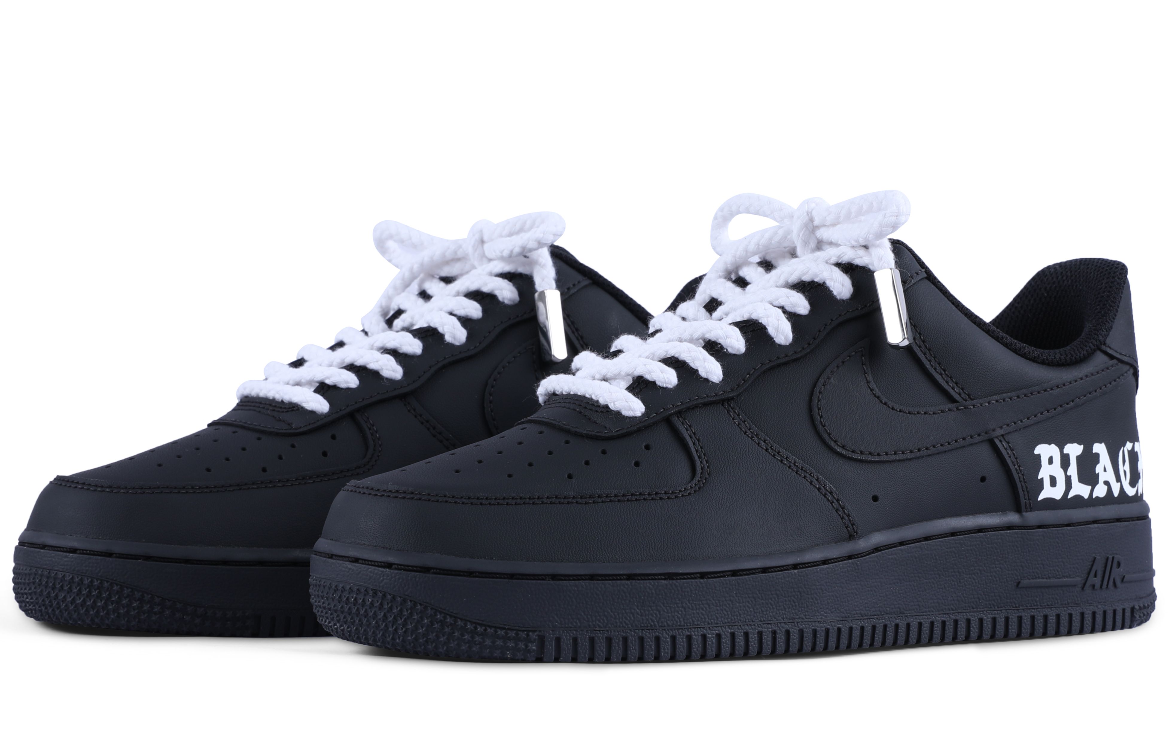 Lookbook (W) [カスタムシューズ] (女性用) ナイキ エアフォース1 ロー 'ブラック ダースベイダー' DD8959-001(TEAM55-哑光黑白壹)