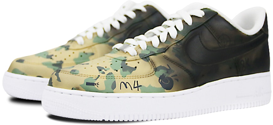 (W) Nike Air Force 1 Bajo "Camuflaje" Pintadas a Mano 314192-117(Team叁-女款喷绘手绘迷彩温变军事) Lookbook (W) Nike Air Force 1 Bajo "Camuflaje" Pintadas a Mano 314192-117(Team叁-女款喷绘手绘迷彩温变军事)