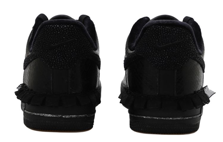 Shop (W) [Sepatu Kustom] Nike Air Force 1 Low 'Kulit Ular Hitam Perak' DX6035-001(Team拾玖-蛇皮蕾丝S-BOX）