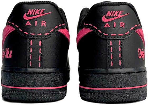 【訂製球鞋】 Nike Air Force 1 Low 玫瑰紅縫線 百搭 手繪改色 防滑耐磨 低筒 板鞋 女款 黑粉 Shop 【訂製球鞋】 Nike Air Force 1 Low 玫瑰紅縫線 百搭 手繪改色 防滑耐磨 低筒 板鞋 女款 黑粉