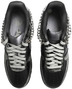 【訂製球鞋】Nike Air Force 1 Low 低帮 板鞋 女款 黑銀 Shop 【訂製球鞋】Nike Air Force 1 Low 低帮 板鞋 女款 黑銀