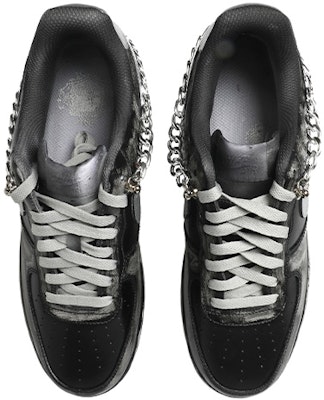 (W) カスタムシューズ【レディース】ナイキ エアフォース 1 ロー 'ブラックシルバー' DD8959-100(Team拾玖-黑色链条锁女S-BOX) Shop (W) カスタムシューズ【レディース】ナイキ エアフォース 1 ロー 'ブラックシルバー' DD8959-100(Team拾玖-黑色链条锁女S-BOX)