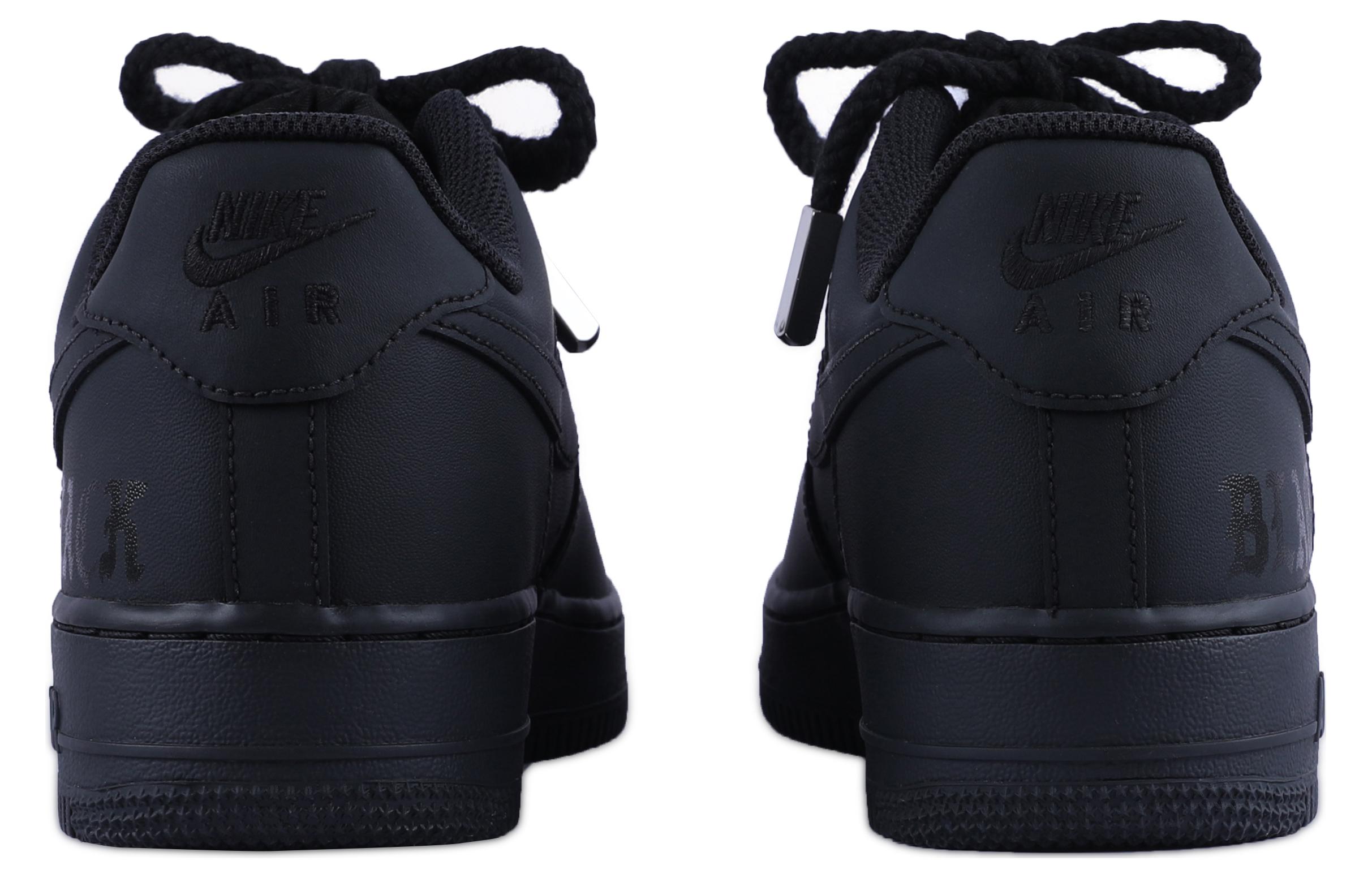 Shop (W) [Kasot Custom] Nike Air Force 1 Rendah 'Hitam Tuan Gelap' DD8959-001(TEAM55-哑光纯黑壹)