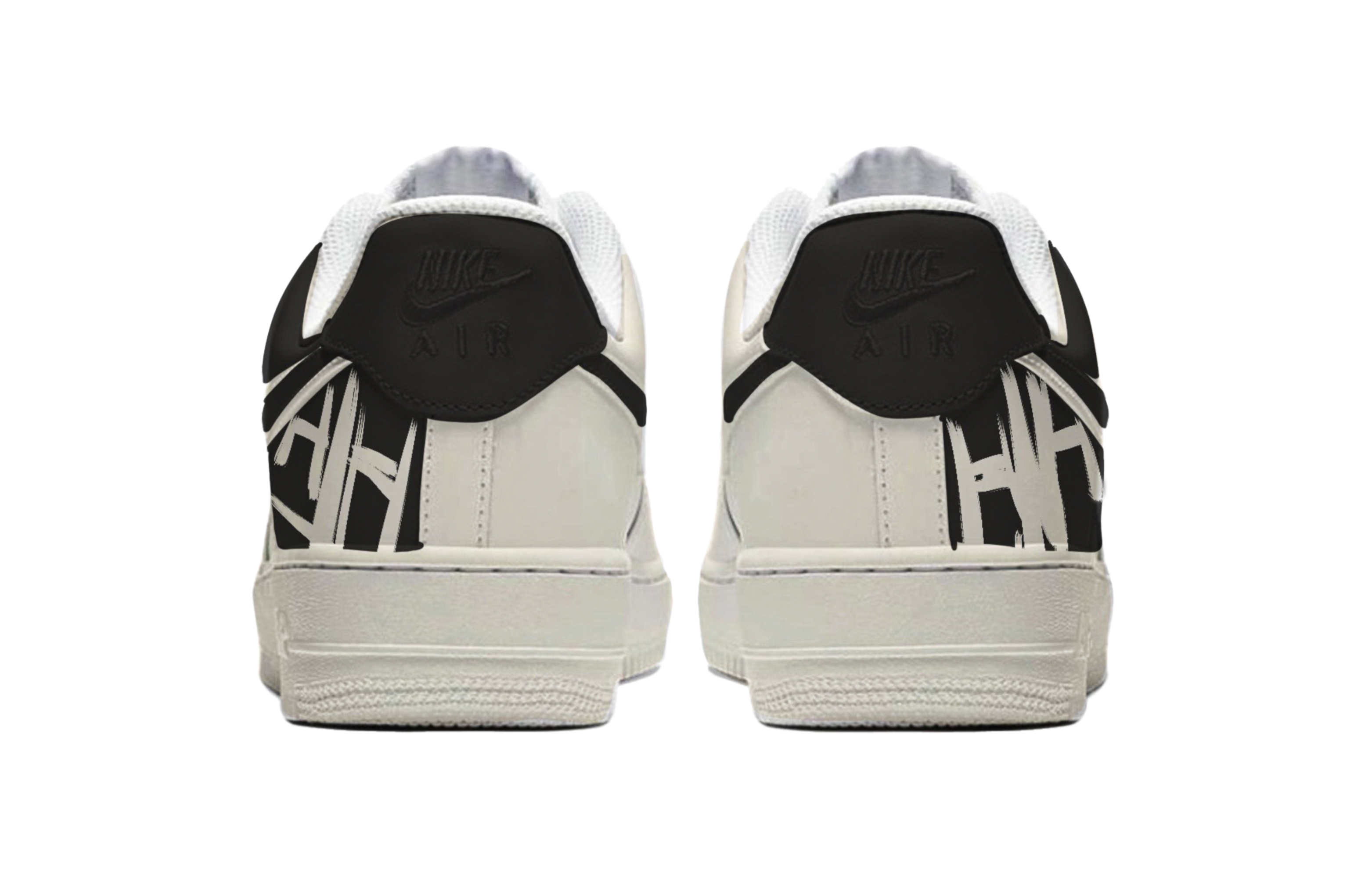 Shop (W) [Sneakers Kustom] Nike Air Force 1 Low 'Hitam Abu-Abu Secret War' DD8959-100(TeamM-女款秘密战争S-BOX)