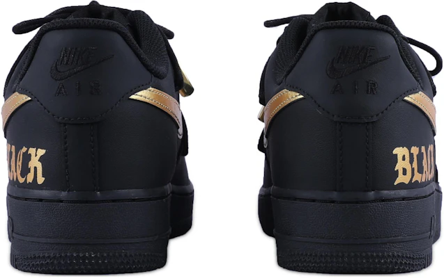 【訂製球鞋】Nike Air Force 1 Low 07 空軍一號 黑武士 暗黑 街頭 作風 低筒 板鞋 女款 黑金 Purchase 【訂製球鞋】Nike Air Force 1 Low 07 空軍一號 黑武士 暗黑 街頭 作風 低筒 板鞋 女款 黑金