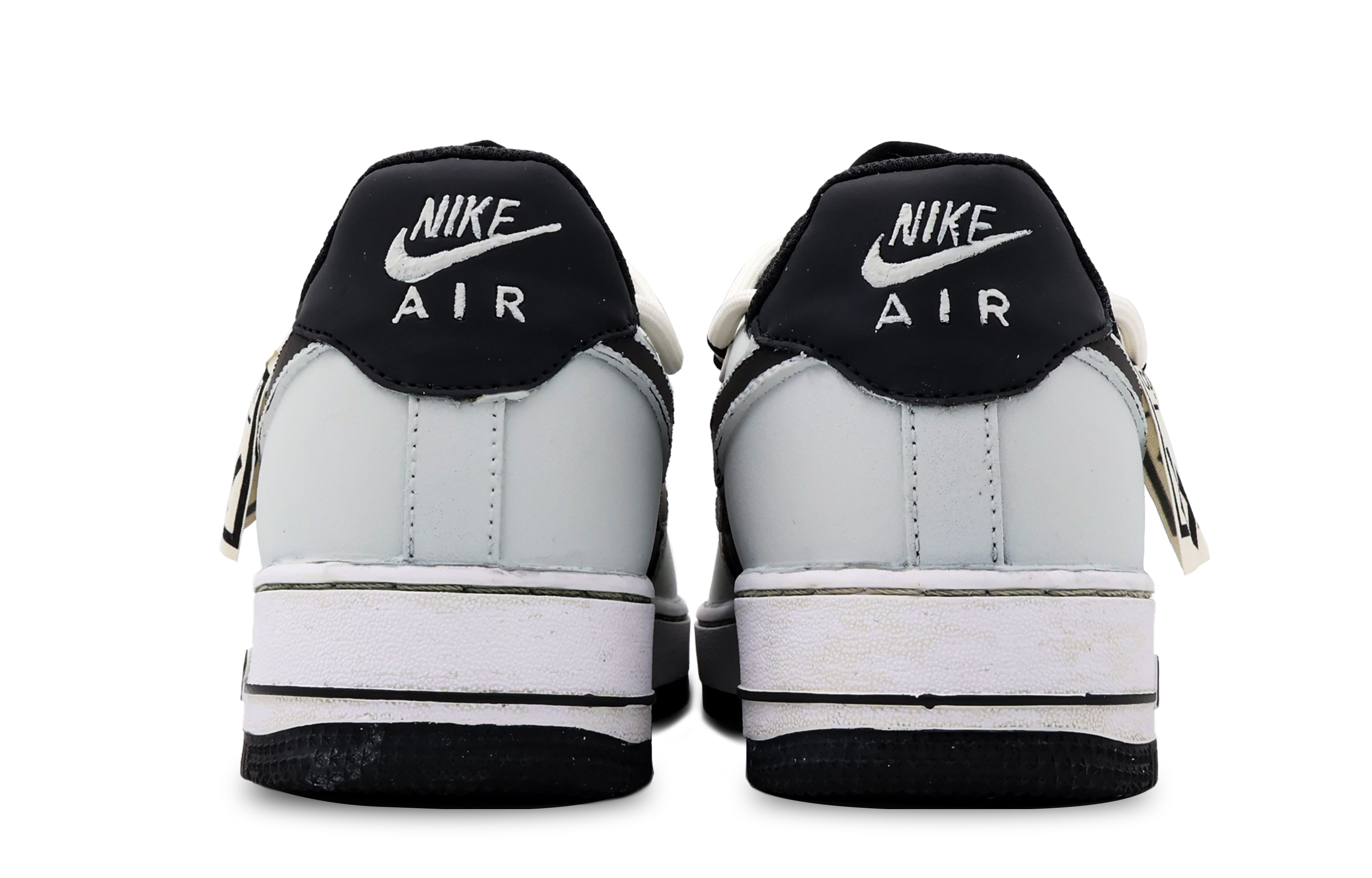 Purchase 【定製球鞋】 Nike Air Force 1 Low 黑桃契約  retrro 塗鴉 簡約 百搭 防滑耐磨 低筒 板鞋 女款 黑白