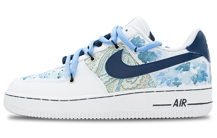 [Custom Shoes] (W) Nike Air Force 1 Low 'Blue Ink Dye'