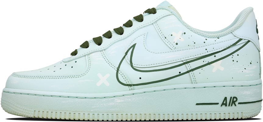 【訂製球鞋】Nike Air Force 1 Low 夏沫漸變 多巴胺夏日風 沈染清新 潑墨塗鴉 簡約 低筒 板鞋 女款 藍綠 Buy 【訂製球鞋】Nike Air Force 1 Low 夏沫漸變 多巴胺夏日風 沈染清新 潑墨塗鴉 簡約 低筒 板鞋 女款 藍綠