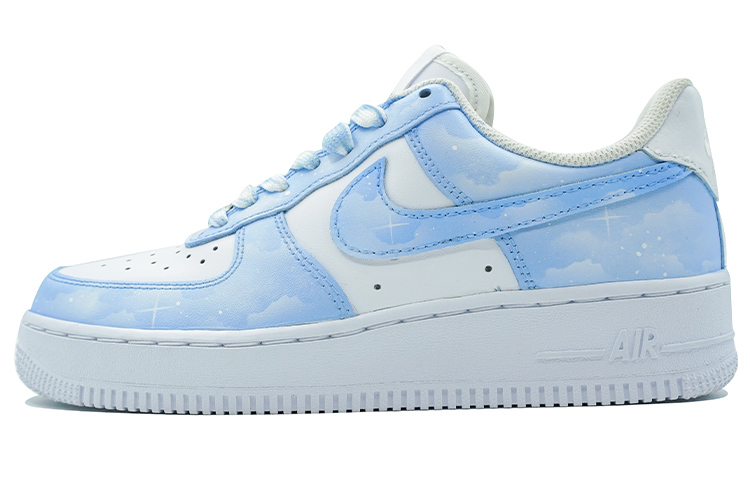 Buy (W) [Kasut Kustom] Nike Air Force 1 Rendah 'Nebula Biru' DD8959-100(Team陆-喷绘-星云-星空蓝)