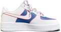 Order (W) Zapatillas Nike Air Force 1 Low 'Azul Blanco Pintura Spray Grafiti' DD8959-100(TeamD-女款笑脸手绘涂鸦白蓝)