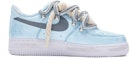 Order 【定制球鞋】 Nike Air Force 1 Low "T10" 雙鞋帶 手繪噴繪 特殊鞋盒 低幫 板鞋 女款 藍灰