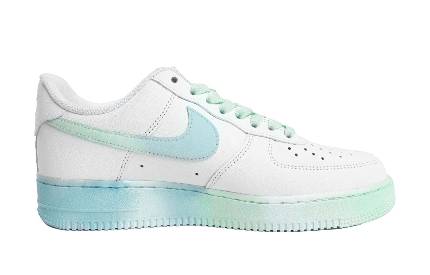 Order (W) [Kasut Custom] Nike Air Force 1 Low 'Blue Gradient' DD8959-100(Team48-飞行日记青蓝)
