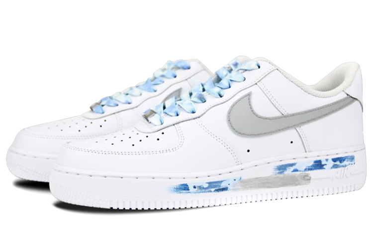 Lookbook (W) 나이키 에어포스 1 로우 '블루그레이 카모 그라피티' 314192-117(Team叁-女款喷绘手绘蓝灰迷彩)