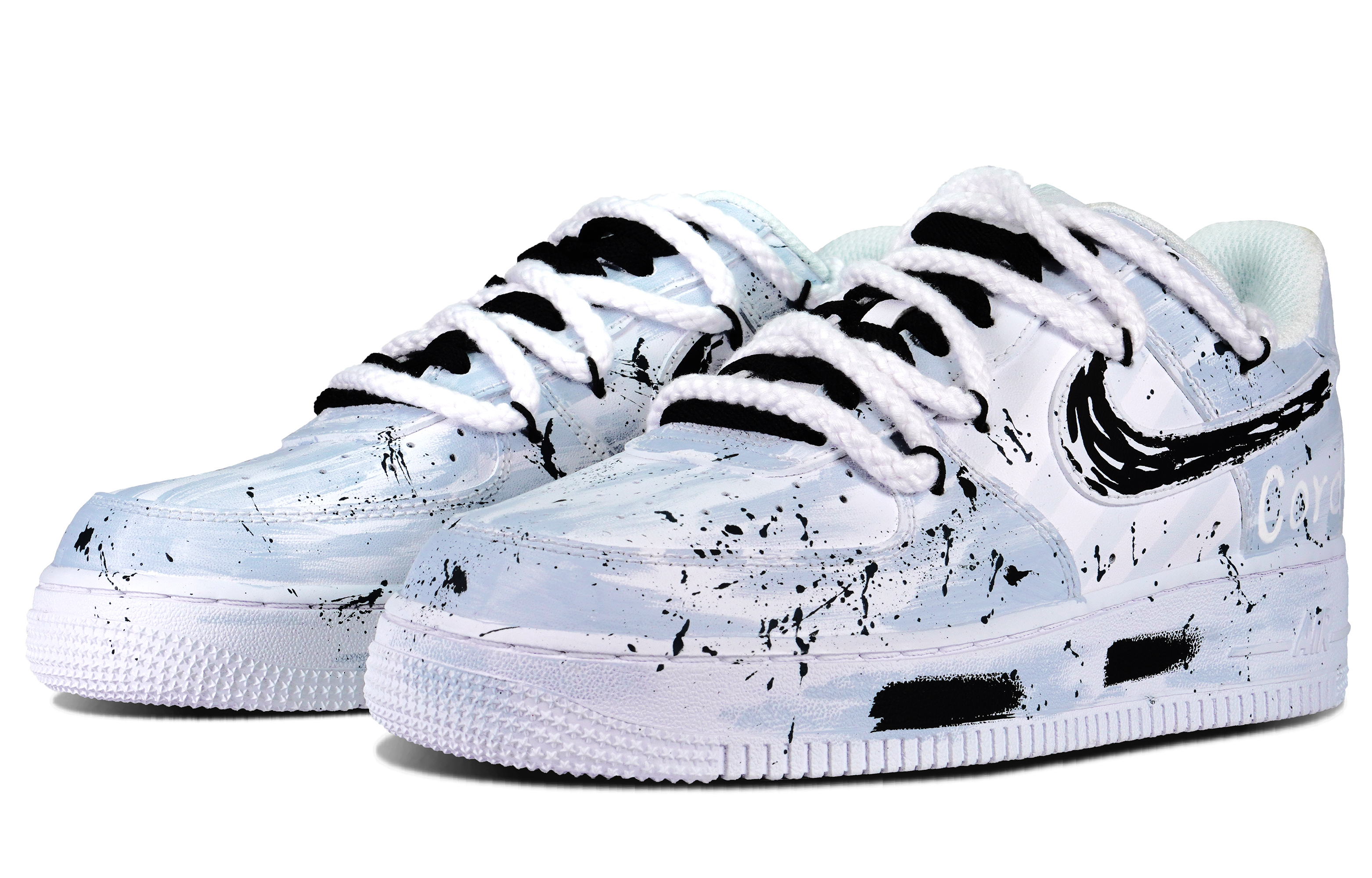 [Custom Shoes] (W) Nike Air Force 1 Low 'Blue White' 圖 3