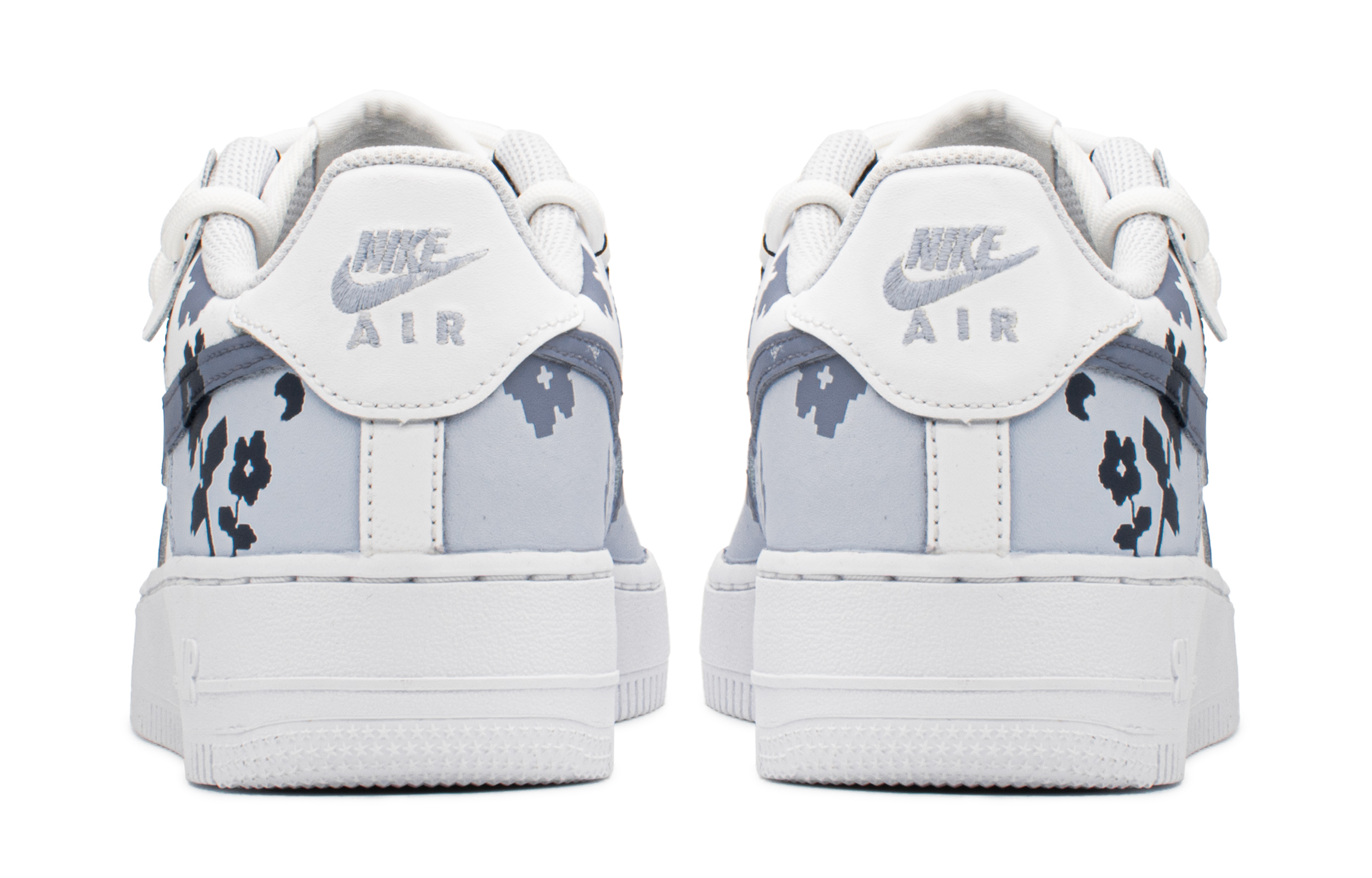 Shop (W) Zapatillas Nike Air Force 1 Low 'Azul Blanco Pixel' Personalizadas DD8959-100(TeamA-AF蓝白花S-BOX)
