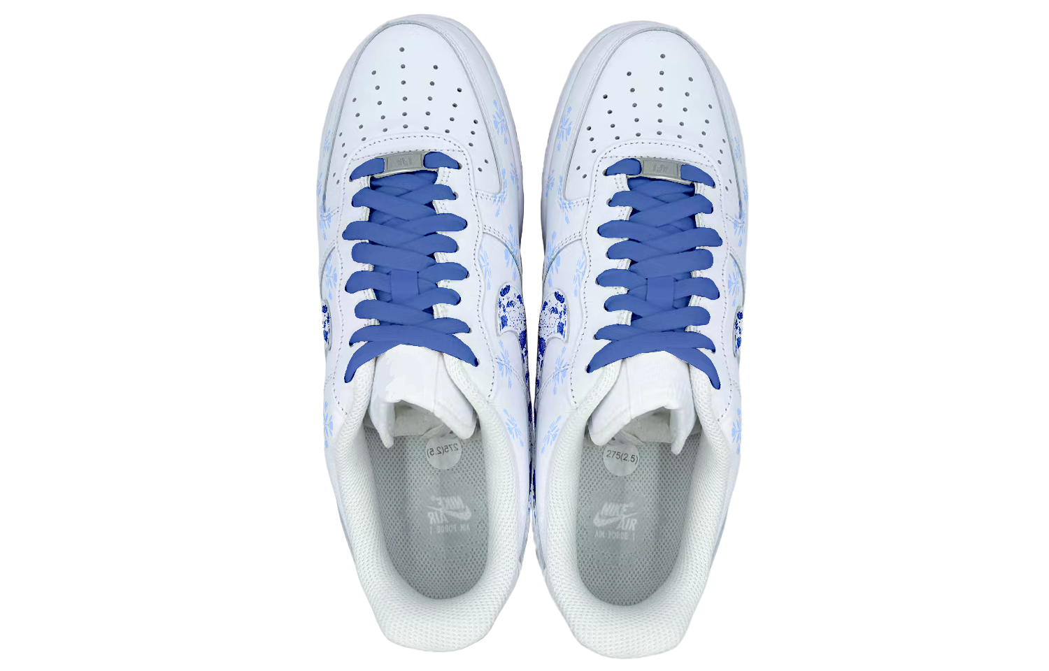 [Custom Shoes] (W) Nike Air Force 1 Low 'Blue and White Porcelain' 圖 4