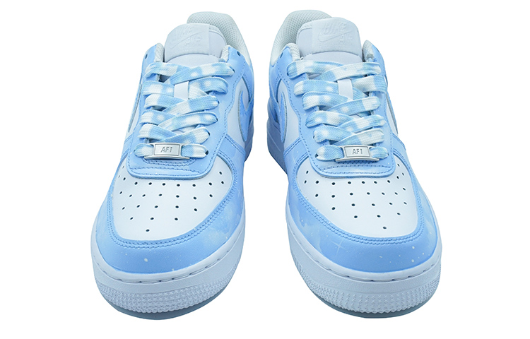 Shop (W) [Kasut Kustom] Nike Air Force 1 Rendah 'Nebula Biru' DD8959-100(Team陆-喷绘-星云-星空蓝)