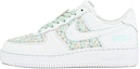 Buy 【定制球鞋】Nike Air Force 1 Low ABLOODING 花卉系列 藍風鈴 縫紉 休閒 低幫 板鞋 女款 白藍綠