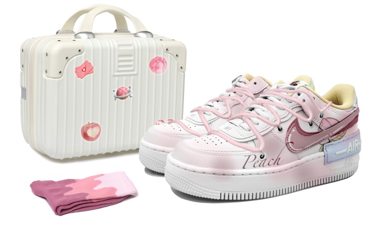 [Custom Shoes] (W) Nike Air Force 1 Low 'Blush Pink Gradient Deconstructed'