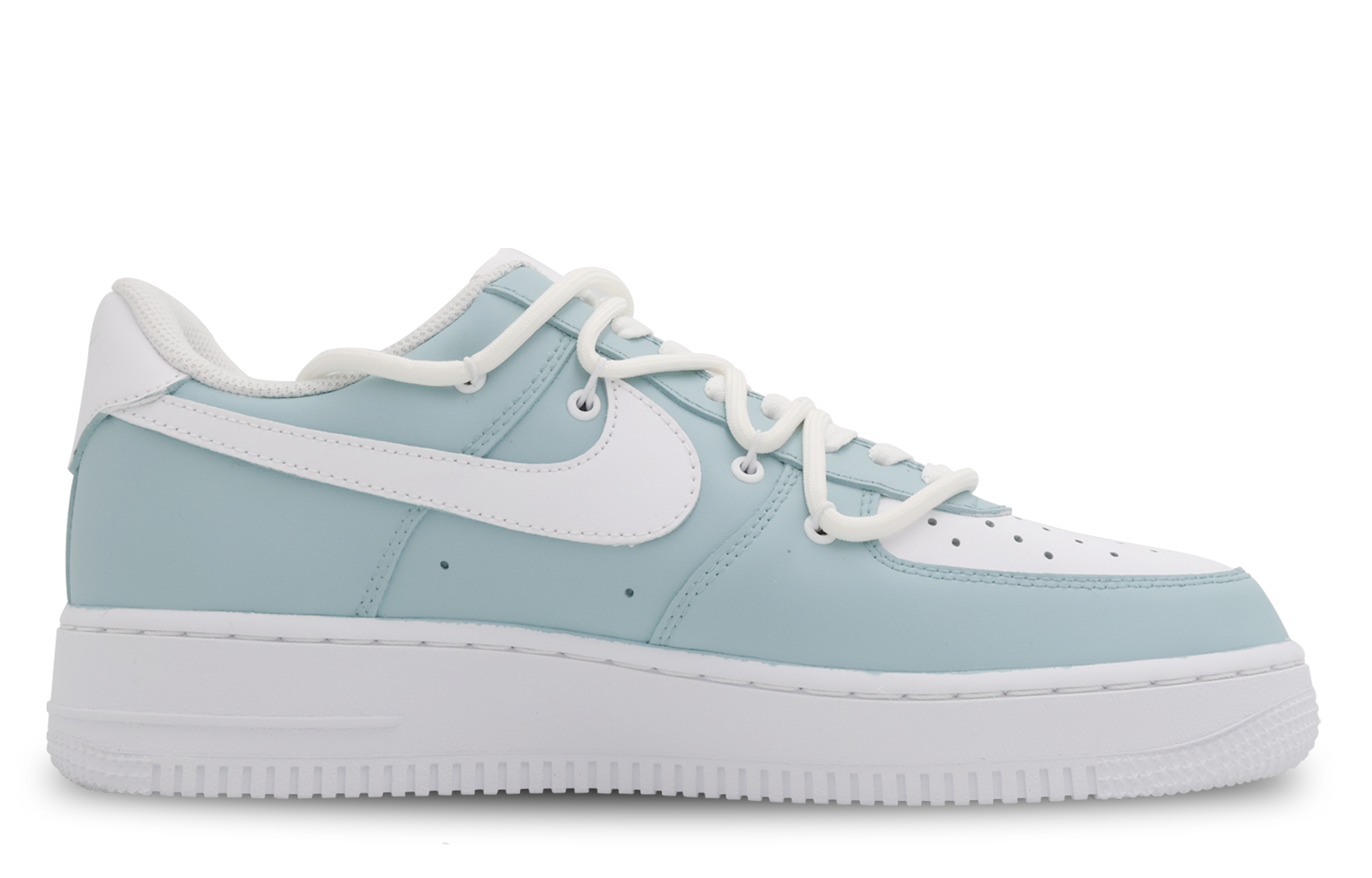 Order (W) [Kasut Rekaan Custom] Nike Air Force 1 Rendah 'Bone Blue Punk' DD8959-100(Team53女款骨骼)