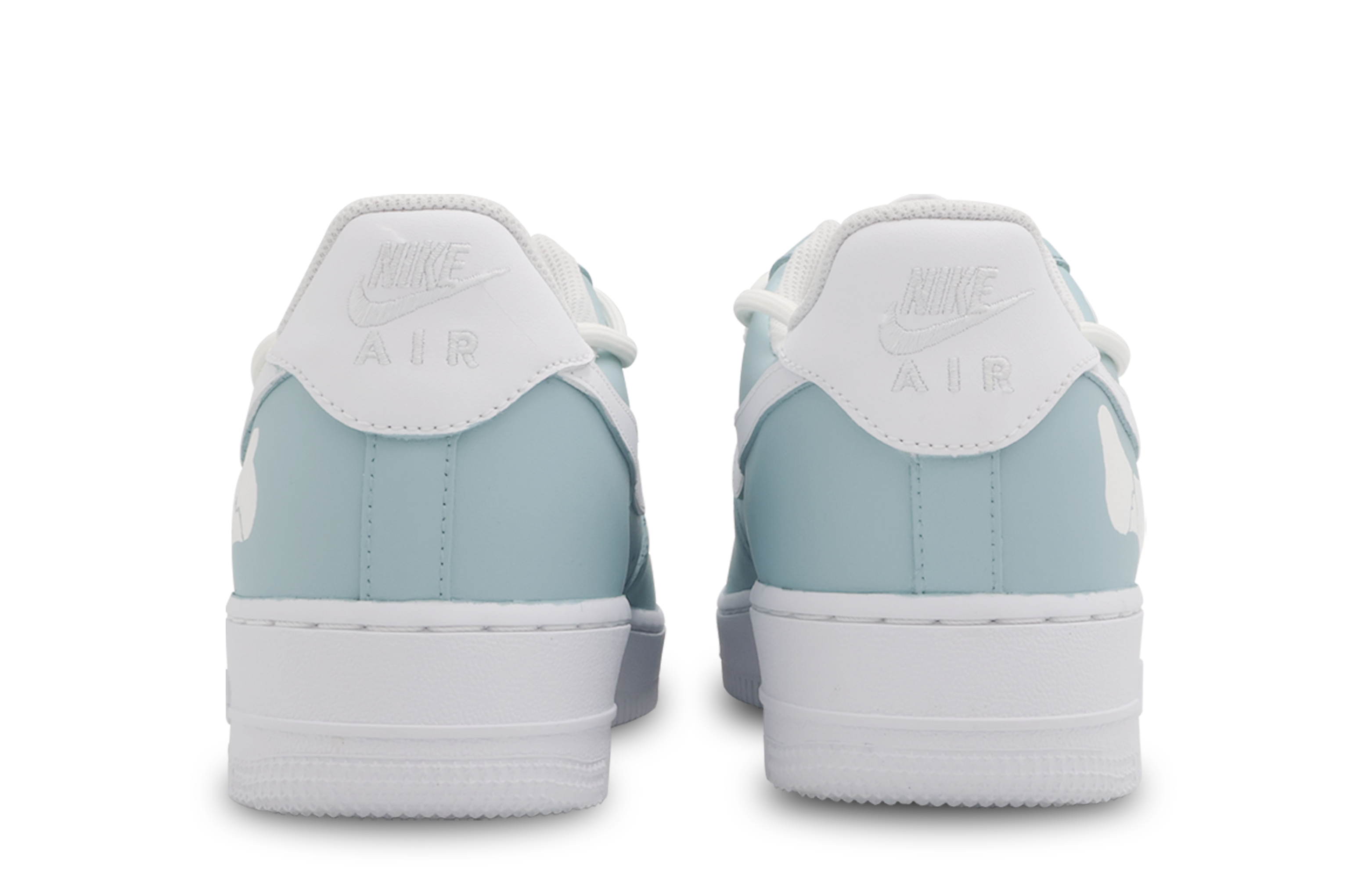 Shop (W) [Kasut Rekaan Custom] Nike Air Force 1 Rendah 'Bone Blue Punk' DD8959-100(Team53女款骨骼)
