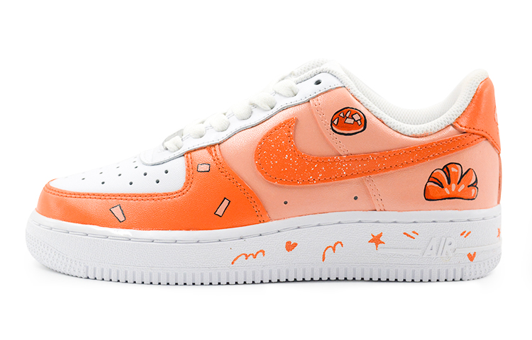 Buy (W) Zapatillas Nike Air Force 1 Low 'Bread Girl Naranja-Blanco' DD8959-100(Team9-女款面包女孩)