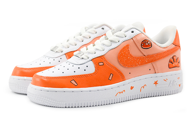 Lookbook (W) Zapatillas Nike Air Force 1 Low 'Bread Girl Naranja-Blanco' DD8959-100(Team9-女款面包女孩)