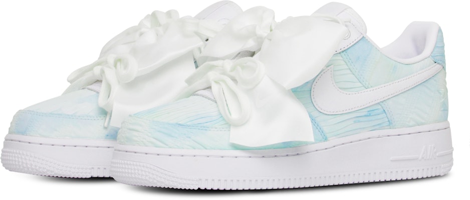 (W) 나이키 에어포스 1 로우 '나비 리본 블루그린' (50 characters) DV4244-111(Team65-清新蓝色) Lookbook (W) 나이키 에어포스 1 로우 '나비 리본 블루그린' (50 characters) DV4244-111(Team65-清新蓝色)