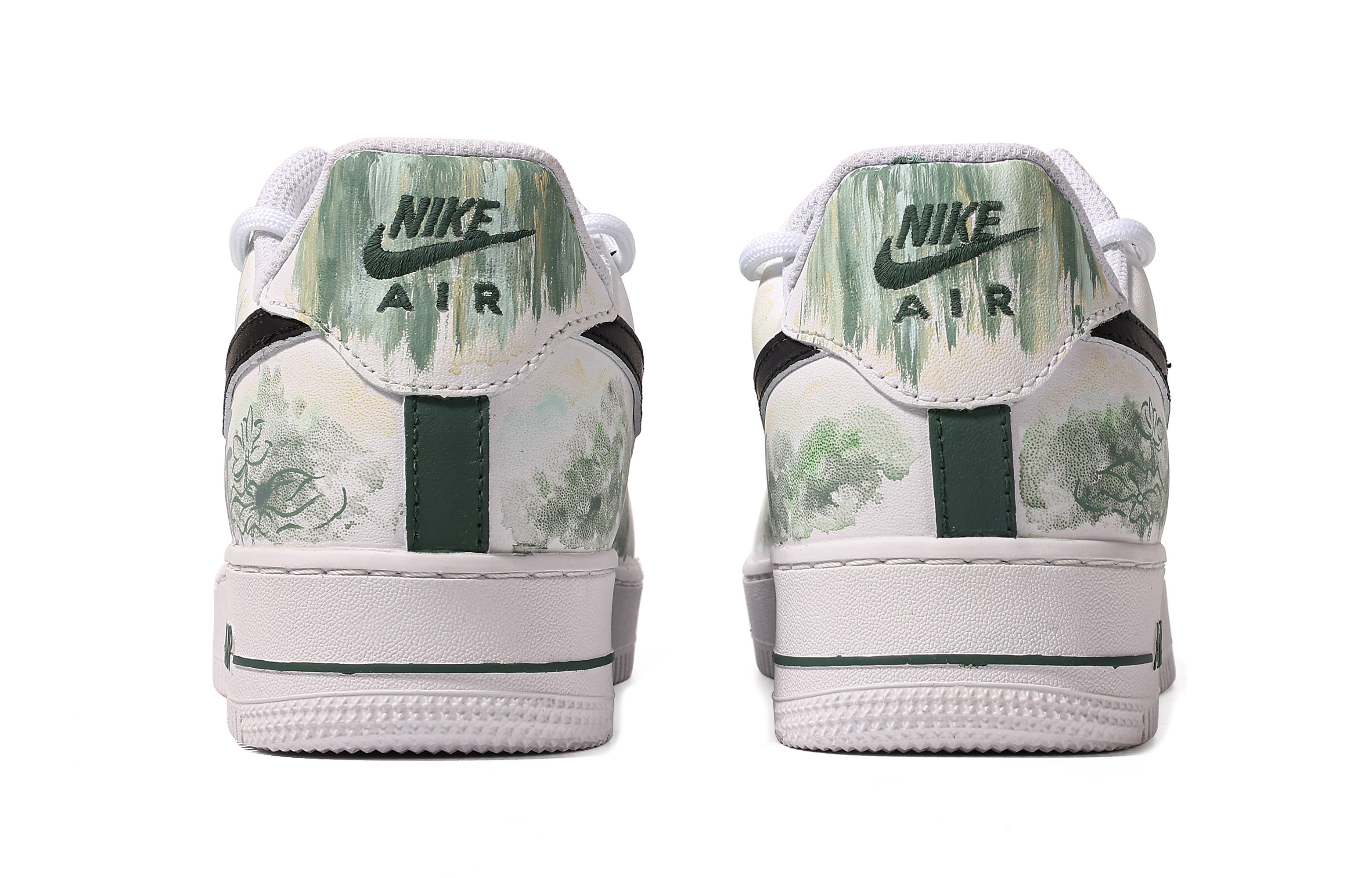 Shop (W) 【定制鞋】耐克空军一号低帮"书法灰绿" DD8959-100(TeamM-女款一举风荷S-BOX)