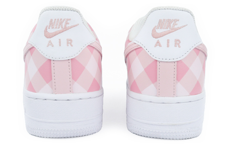 Purchase 【訂製球鞋】 Nike Air Force 1 Low 空軍一號 格紋 棋盤格 卡通 低筒 板鞋 女款 白粉