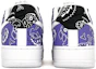 Purchase 【定製球鞋】Nike Air Force 1 Low "Triple White" 空軍一號 鴨蛋花 嘻哈 街頭 說唱 低幫 板鞋 女款 黑白紫