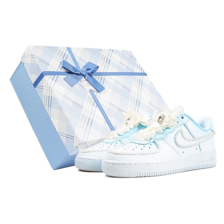 [Custom Shoes] (W) Nike Air Force 1 Low 'Chanel Pearl Blue'