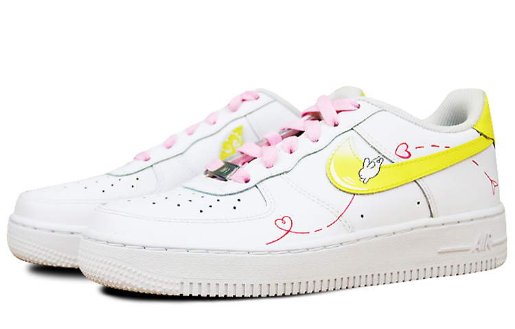 Lookbook (W) ナイキ エア フォース 1 ロー '嫦娥・后羿の愛'（女性用カスタムシューズ） 314192-117(Team叁-女款嫦娥后羿手绘喷绘黄粉)