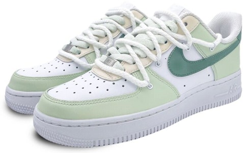 【訂製球鞋】Nike Air Force 1 Low 起司抹茶 溫柔風 個性搭配 低筒 板鞋 女款 白綠 Lookbook 【訂製球鞋】Nike Air Force 1 Low 起司抹茶 溫柔風 個性搭配 低筒 板鞋 女款 白綠