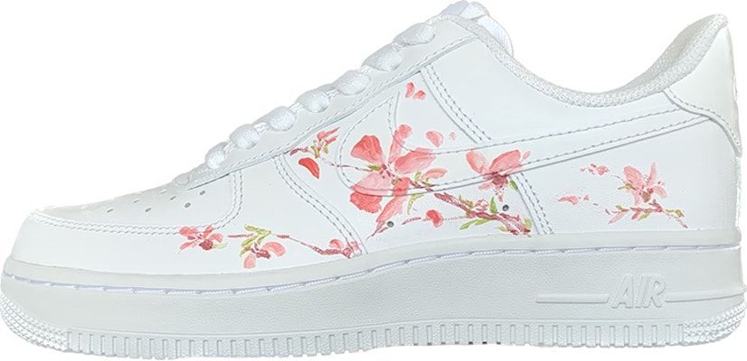 【訂製球鞋】Nike Air Force 1 Low 櫻花粉 花卉 手繪 低筒 板鞋 女款 白色 Buy 【訂製球鞋】Nike Air Force 1 Low 櫻花粉 花卉 手繪 低筒 板鞋 女款 白色